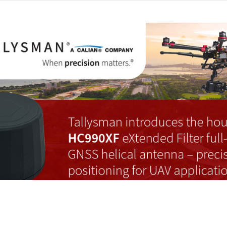 Tallysman introduces the housed HC990XF eXtended Filter full-band GNSS helical antenna – precise positioning for UAV applications.