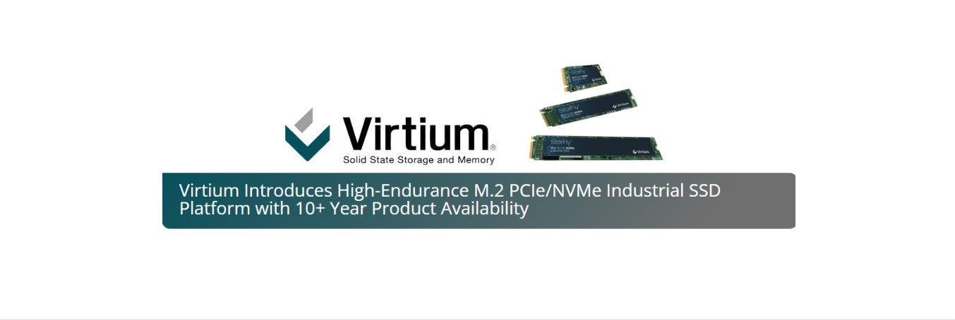 Virtium Introduces High-Endurance M.2 PCIe/NVMe Industrial SSD Platform with 10+ Year Product Availability